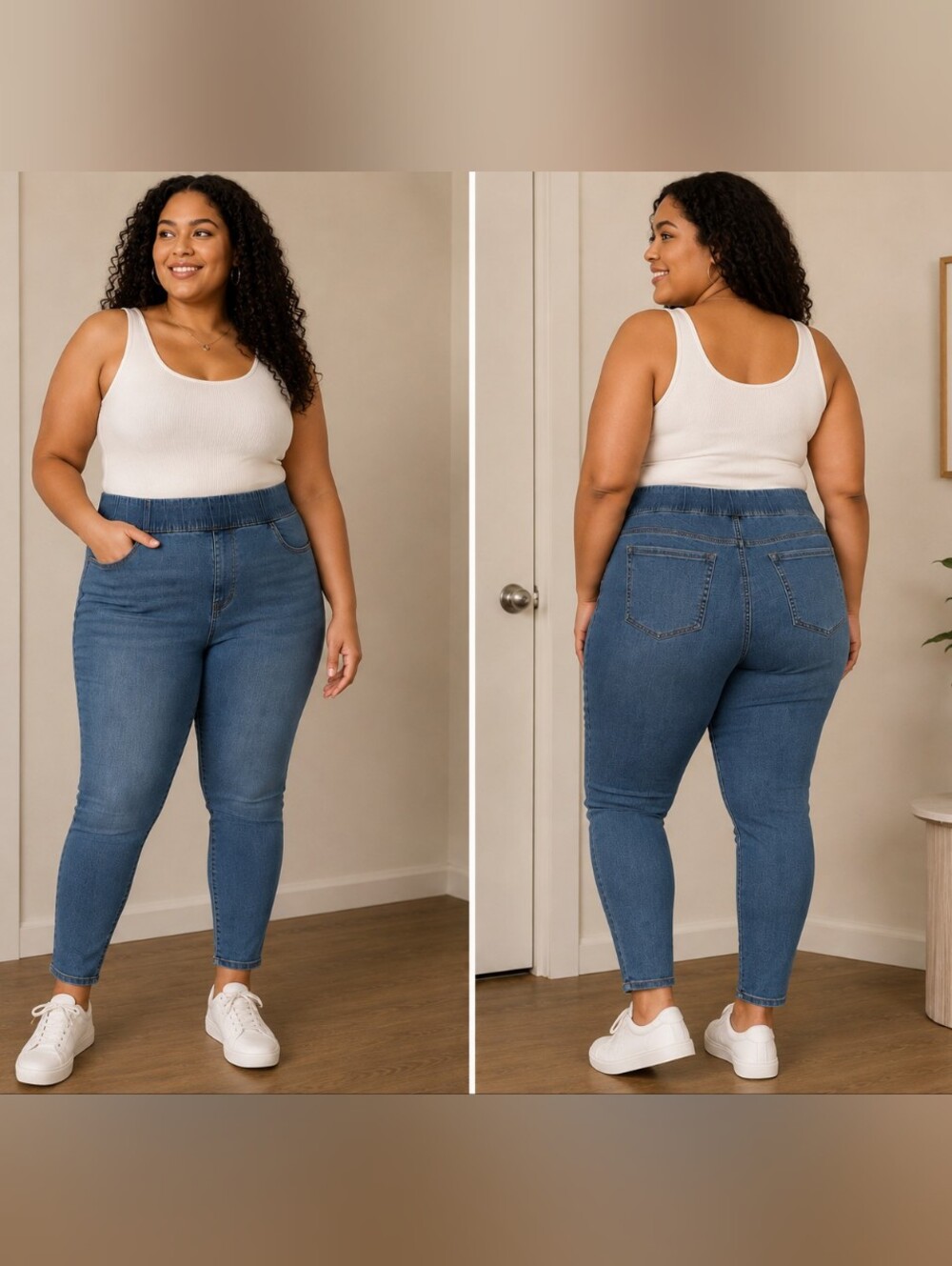 Lane Bryant Medium Blue Stretch Jeggings